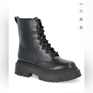 No Boundaries Black Combat Boots